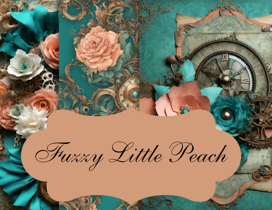 Fuzzy Little Peach:  Download and Print Designs and ephemera for junk journaling or scrapbooking